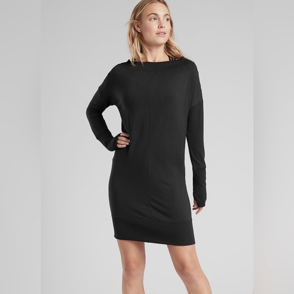 Athleta Studio Barre Sweatshirt Dress
